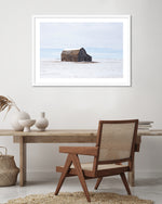 Barn in Snowy Landscape Contemporary Photography Print | The Good Poster Company