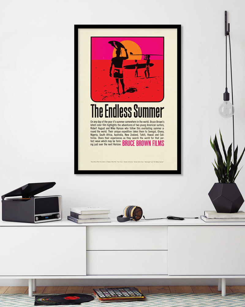 The Endless Summer Art Print by John van Hamersveld - Surfing Posters - The Good Poster Company