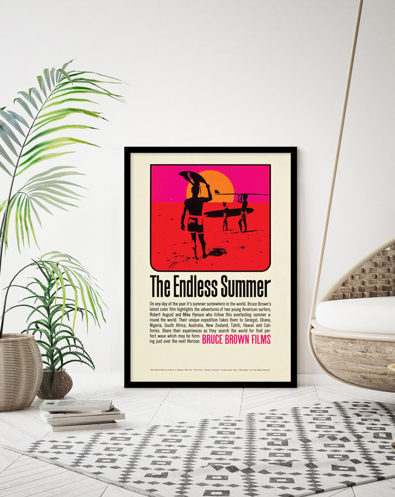 The Endless Summer Art Print by John van Hamersveld - Surfing Posters - The Good Poster Company