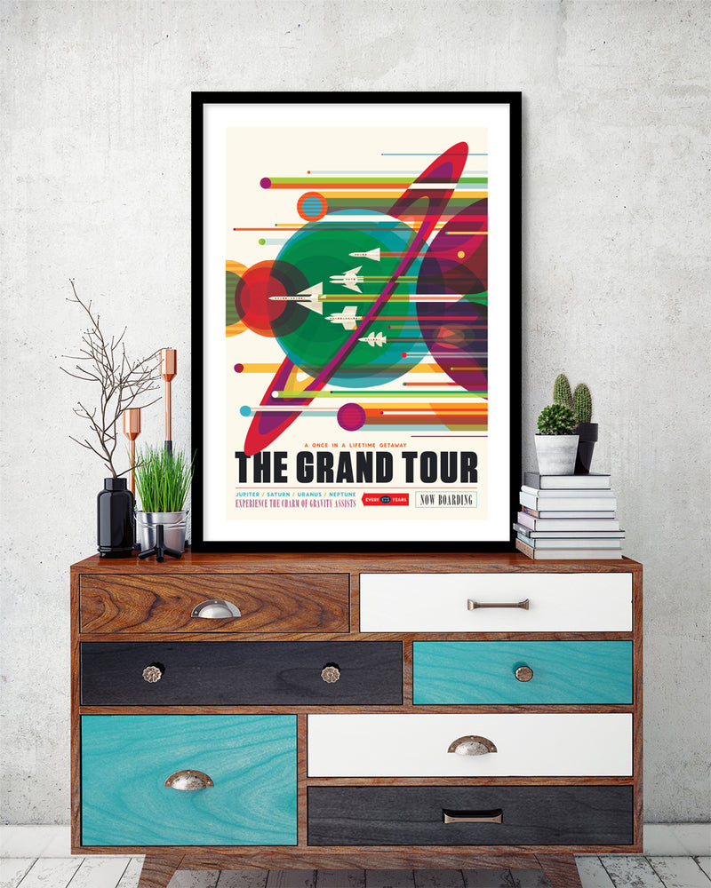 The Grand Tour Space Travel Poster - The Good Poster Company