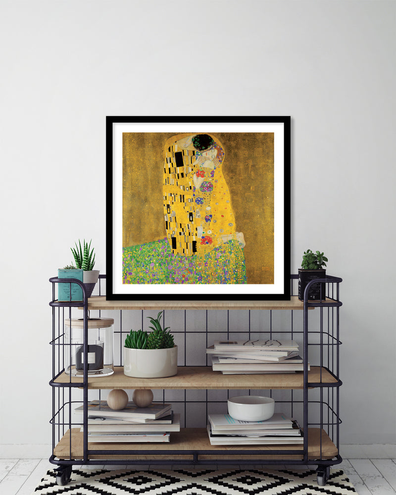 The Kiss Art Print by Gustav Klimt - Romantic Artwork - The Good Poster Company