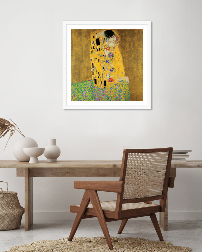 The Kiss Art Print by Gustav Klimt - Romantic Artwork - The Good Poster Company