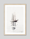 Two Masted Schooner with Dory
