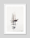 Two Masted Schooner with Dory