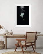 Contemporary Underwater Ballerina Art Print | Black and White Art by The Good Poster Company