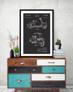 Vespa Patent Art Print | Black and White Art | The Good Poster Company