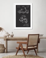 Vespa Patent Art Print | Black and White Art | The Good Poster Company