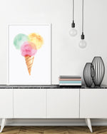 Ice Cream Art | Children's Bedroom Art | The Good Poster Company