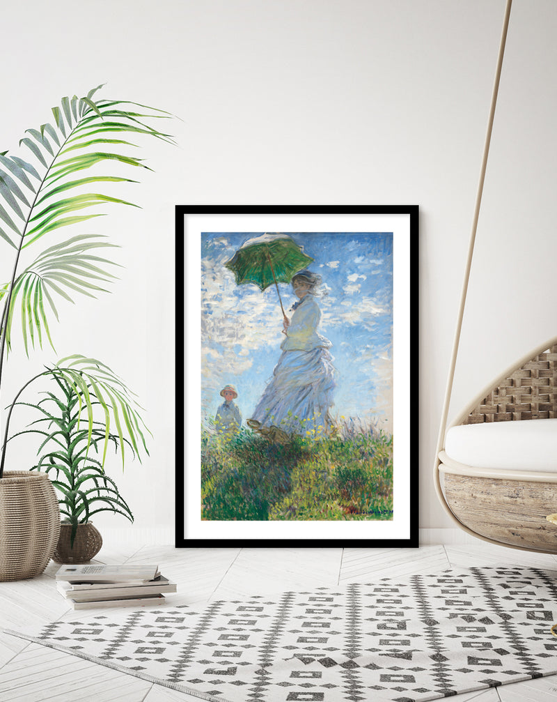 Woman with a Parasol by Claude Monet - Famous Vintage Art Prints - Pop Culture Art by The Good Poster Company