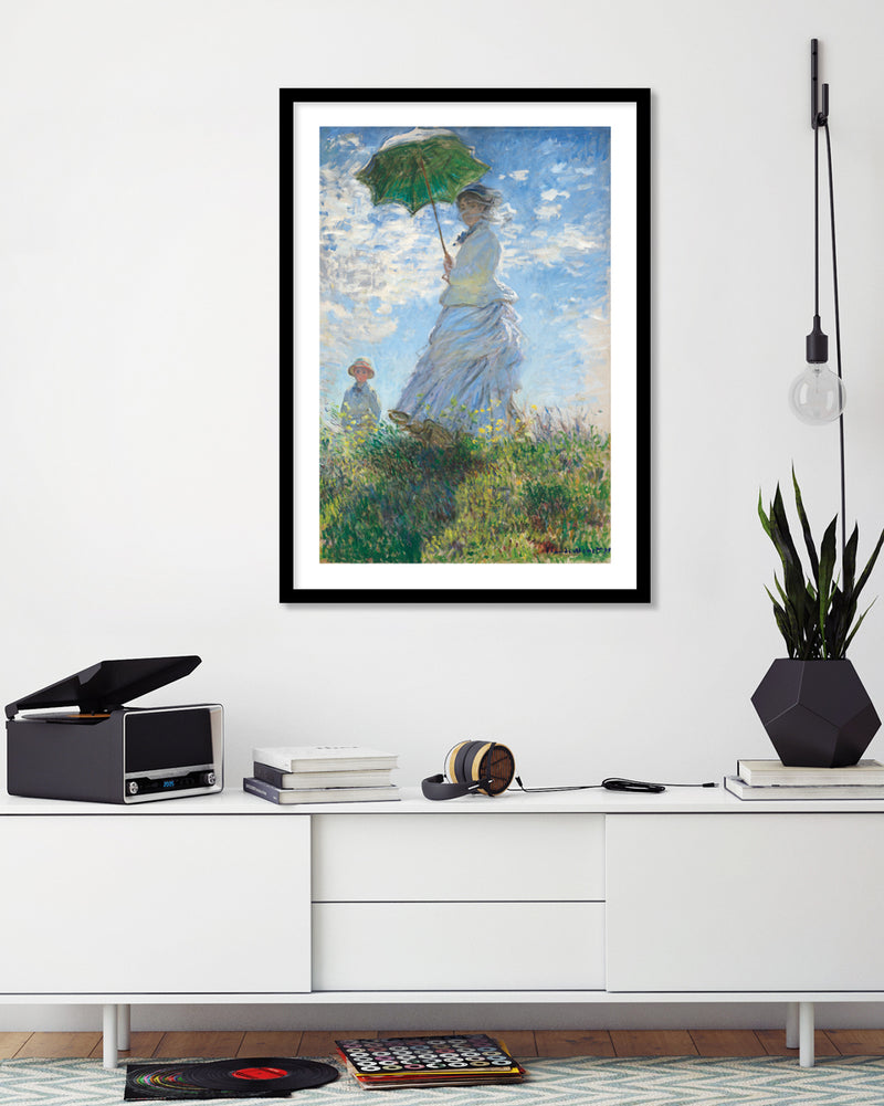 Woman with a Parasol by Claude Monet - Famous Vintage Art Prints - Pop Culture Art by The Good Poster Company