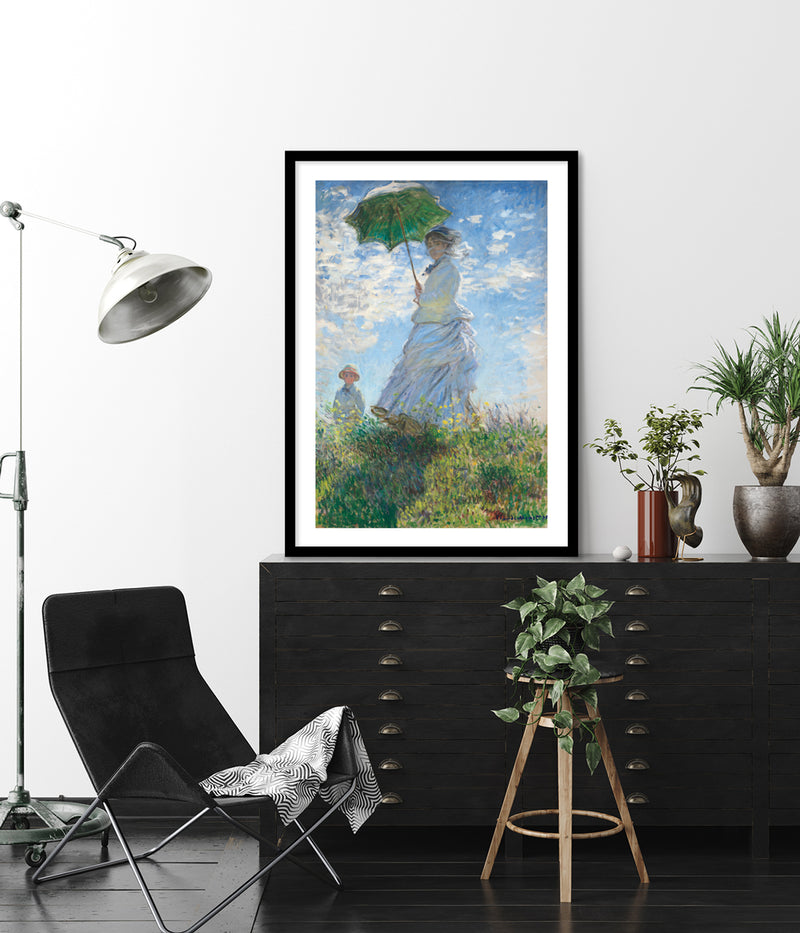 Woman with a Parasol by Claude Monet - Famous Vintage Art Prints - Pop Culture Art by The Good Poster Company