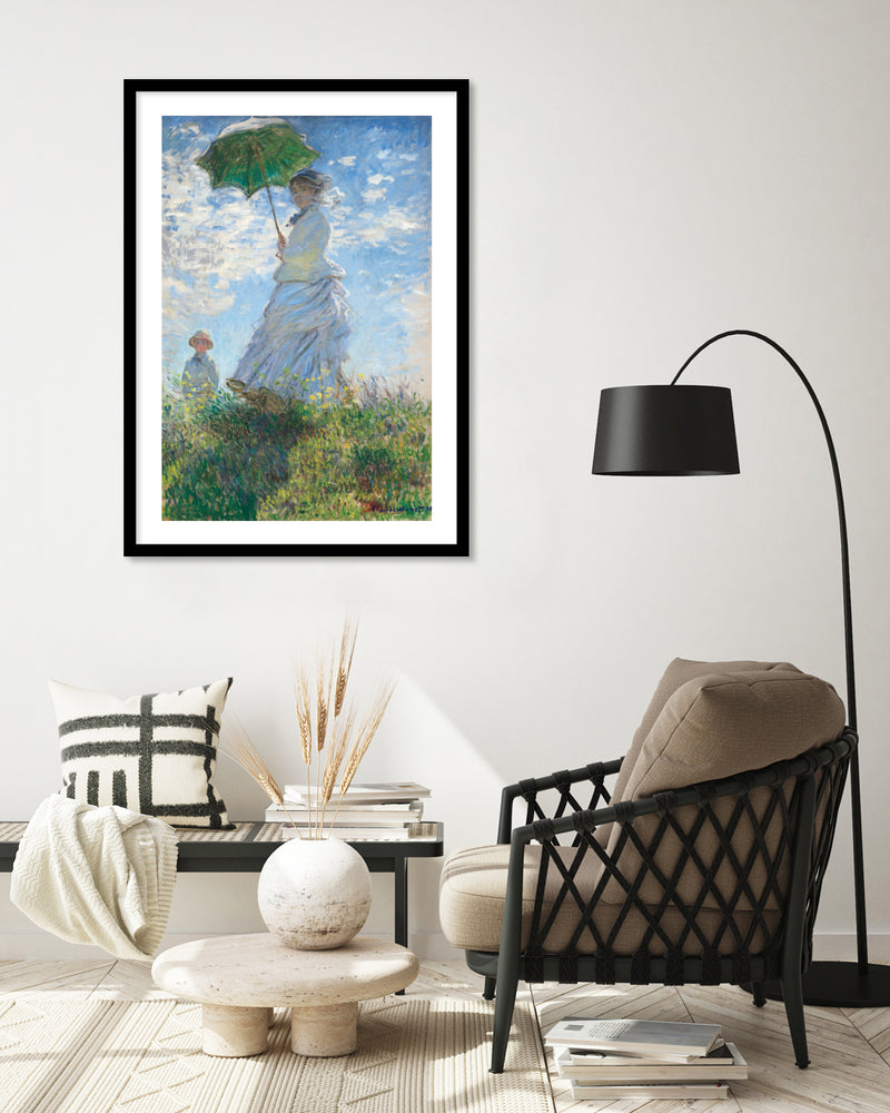 Woman with a Parasol by Claude Monet - Famous Vintage Art Prints - Pop Culture Art by The Good Poster Company
