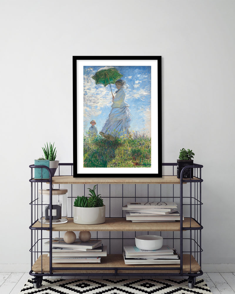 Woman with a Parasol by Claude Monet - Famous Vintage Art Prints - Pop Culture Art by The Good Poster Company