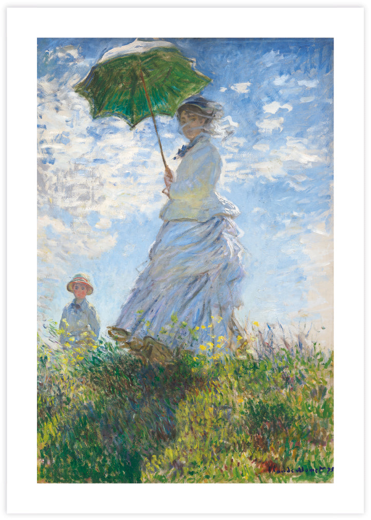 Woman with a Parasol by Claude Monet - Famous Vintage Art Prints - Pop Culture Art by The Good Poster Company