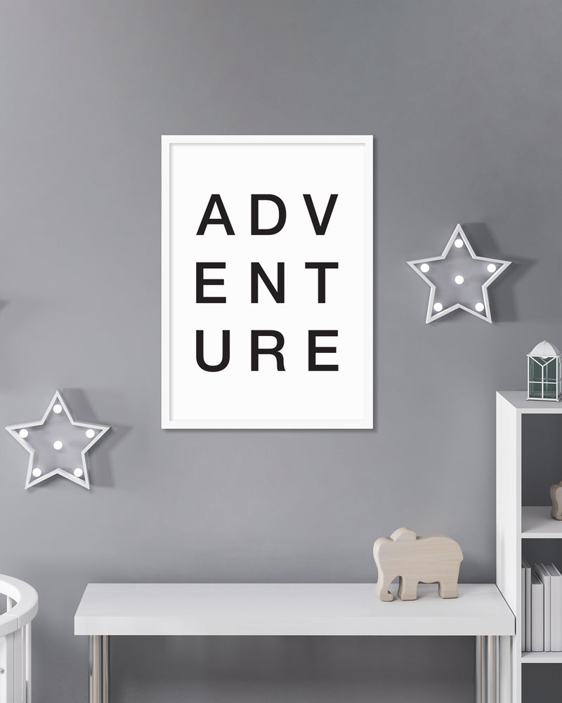 Typography Art Prints NZ | Black and White Art | Kids Bedroom Art | The Good Poster Co.