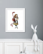 Alice and the Flamingo by John Tenniel | Vintage Alice In Wonderland Art | The Good Poster Co.
