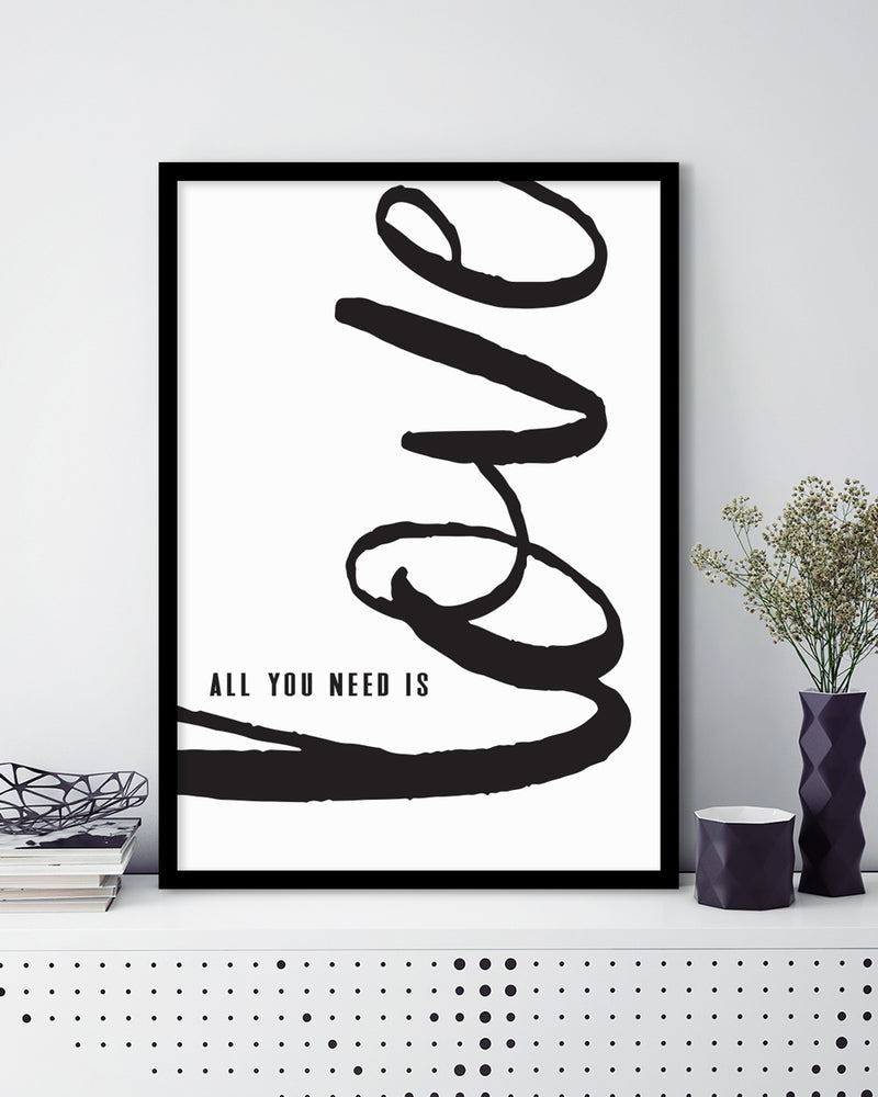 Quote Art Print | Black and White Art NZ | The Good Poster Co.