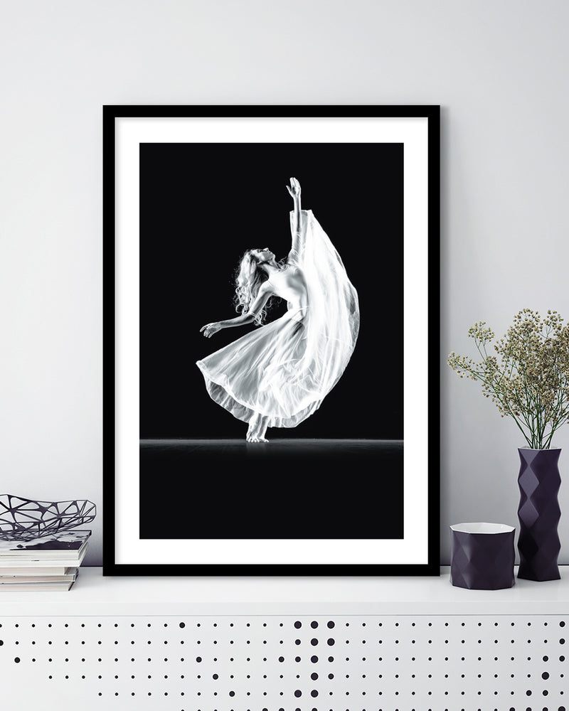 Contemporary Art Print Ariel | Black and White Art by The Good Poster Company