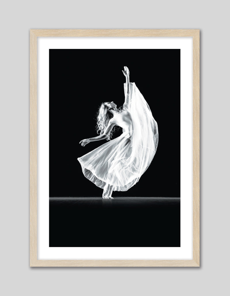 Contemporary Art Print Ariel | Black and White Art