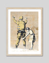 Girl Searching Solider Art Print by Banksy | Banksy Art NZ | The Good Poster Co.