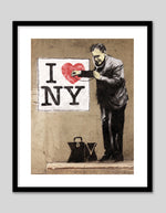 I Love New York Art Print by Banksy | Street Art Posters | Banksy Art NZ | The Good Poster Co.