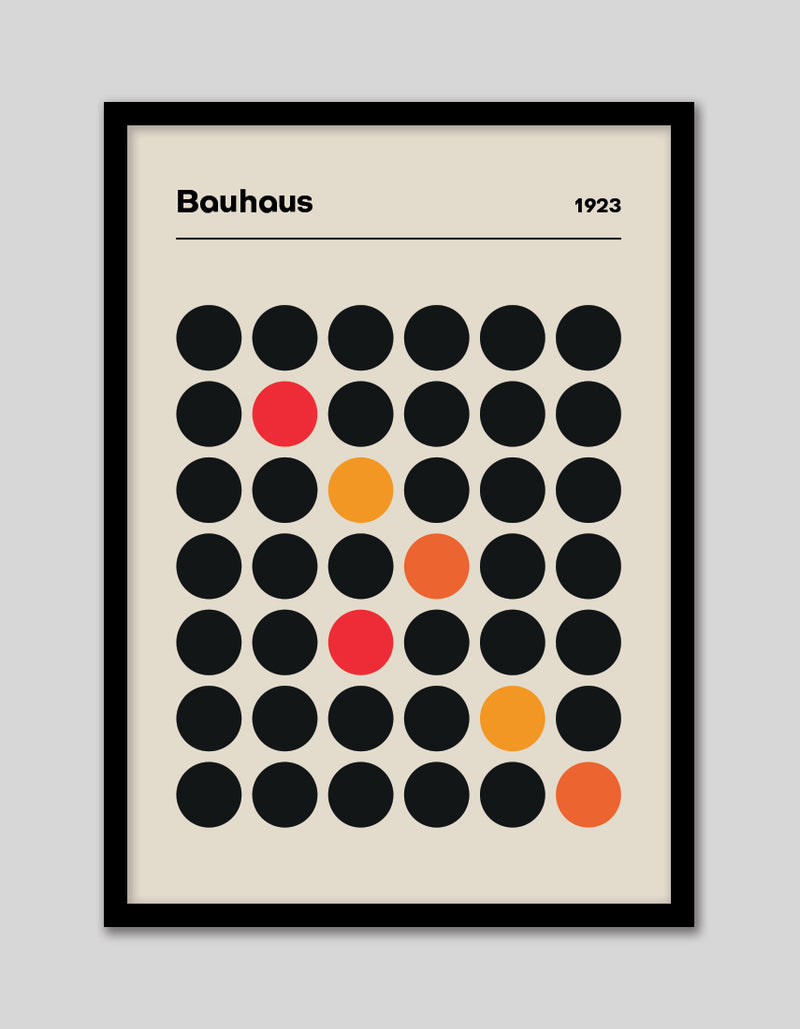 Vintage Bauhaus 1923 Art Print | Geometrical Art