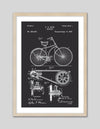 Bicycle Patent Art Print | Black and White Art
