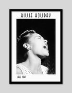 Billie Holiday Photographic Art Print | Black and White Artwork NZ | The Good Poster Co.