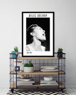 Billie Holiday Photographic Art Print | Black and White Artwork NZ | The Good Poster Co.