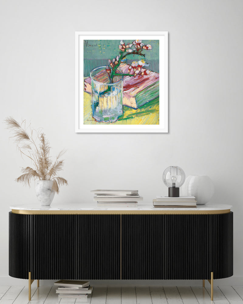 Blooming Almond Branch Art Print by Vincent van Gogh