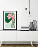 Blooming Lotus Art Print by Ohara Koson