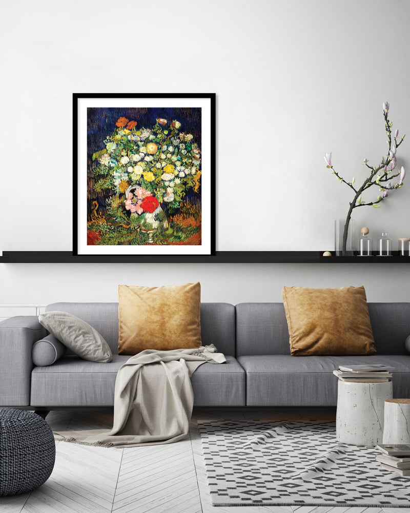 Bouquet of Flowers in a Vase by Vincent van Gogh | Vincent van Gogh Art NZ | The Good Poster Co.