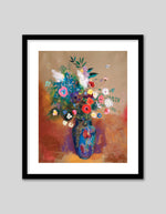 Bouquet of Flowers Art Print by Odilon Redon