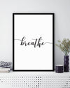 Breathe Art Print | Black and White Art NZ | The Good Poster Co.