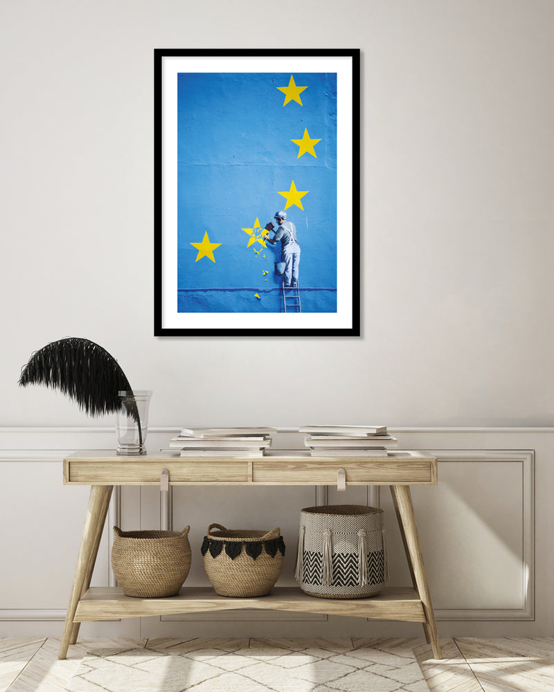 Brexit Stars Art Print by Banksy