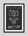 Camera Patent Art Print | Black and White Art