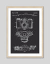 Camera Patent Art Print | Black and White Art