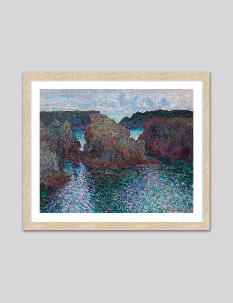 Rocks at Port Goulphar by Claude Monet | Claude Monet Art Prints | Smash Crab NZ