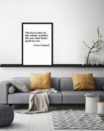 Coco Chanel Quote Art Print | Typography Art NZ | Black and White Art | The Good Poster Co.
