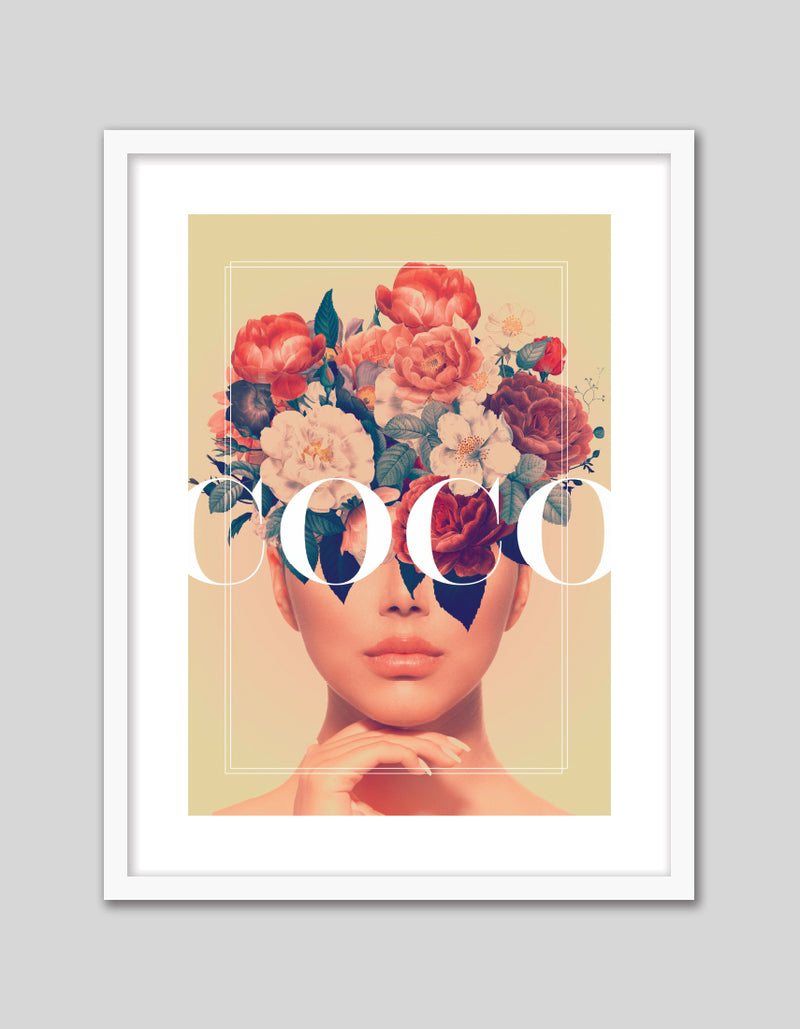 Floral Fashion Art Print | Contemporary Art NZ | The Good Poster Co.