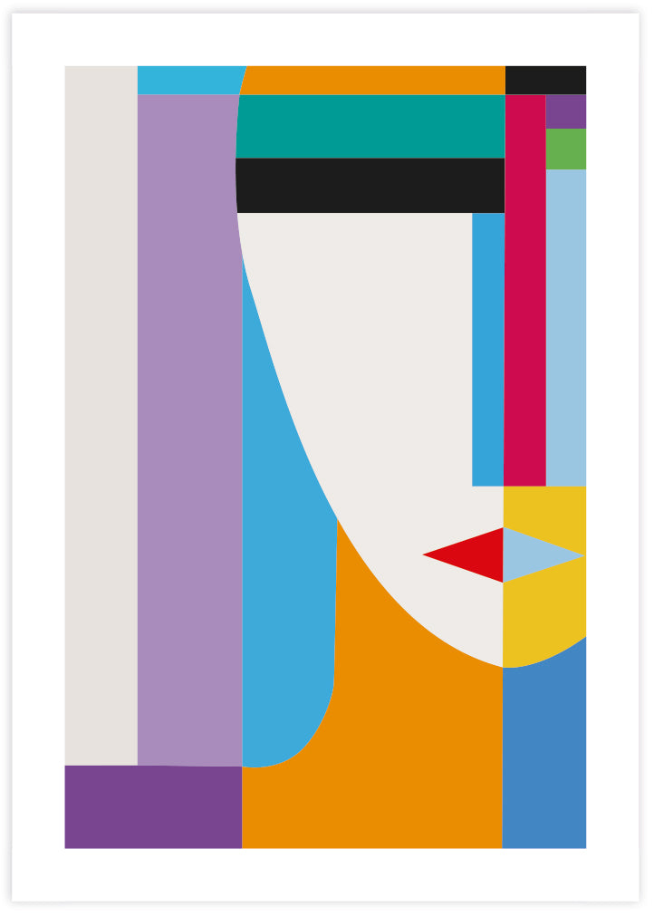 Geometric Mid Century Art | Colourful Artwork NZ | The Good Poster Co.