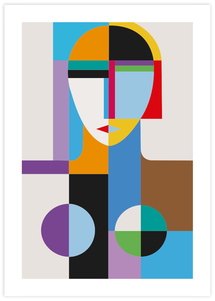 Geometric Mid Century Art | Colourful Artwork NZ | Popular Art NZ | The Good Poster Co.