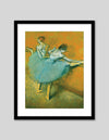 Dancers at the Barre Art Print by Edgar Degas
