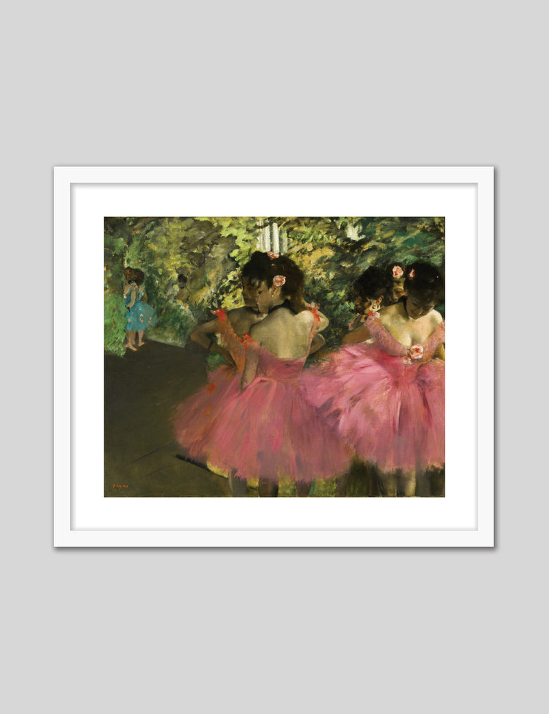 Dancers in Pink Art Print by Edgar Degas