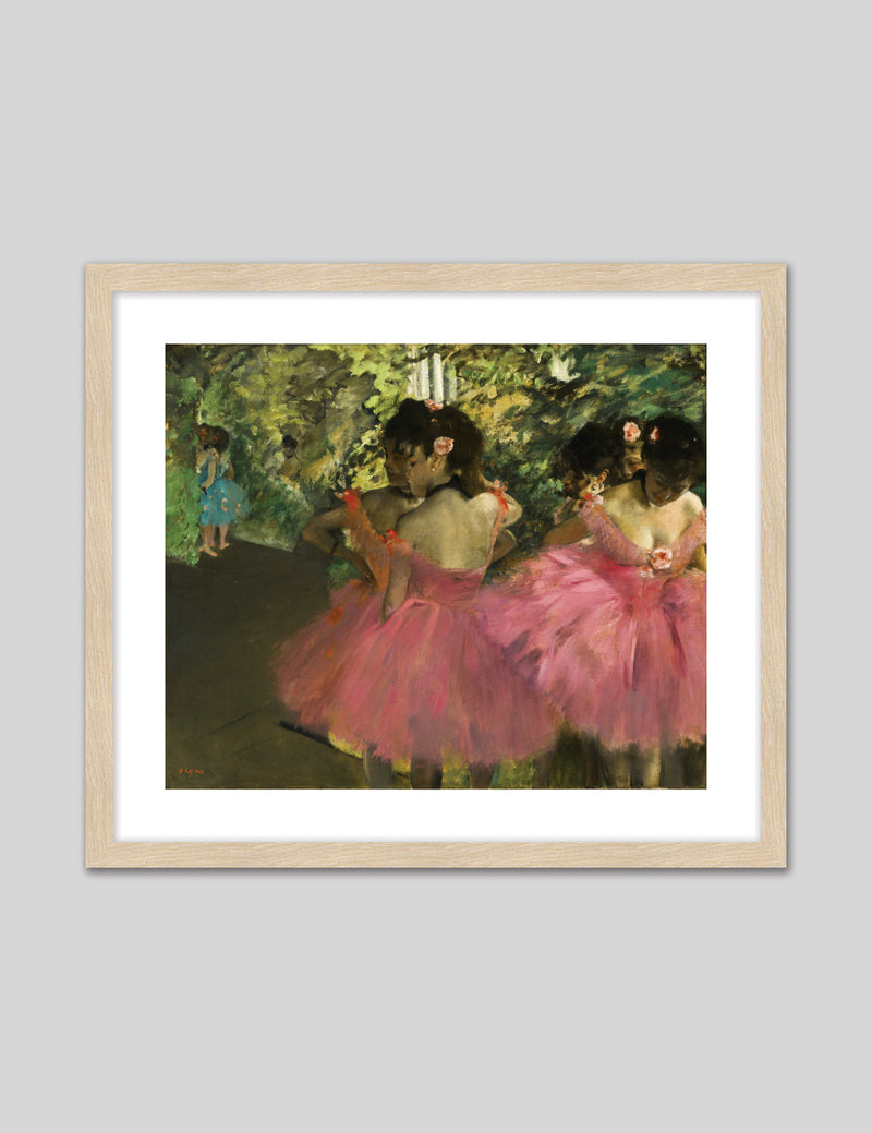 Dancers in Pink Art Print by Edgar Degas