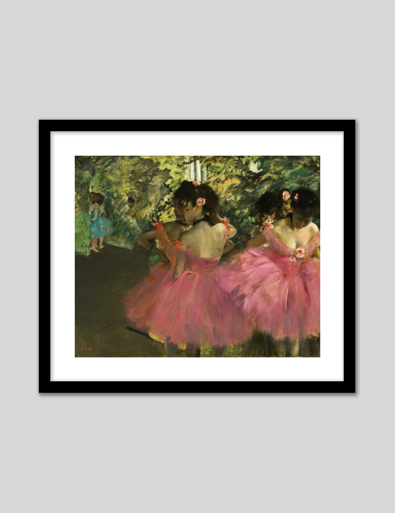 Dancers in Pink Art Print by Edgar Degas
