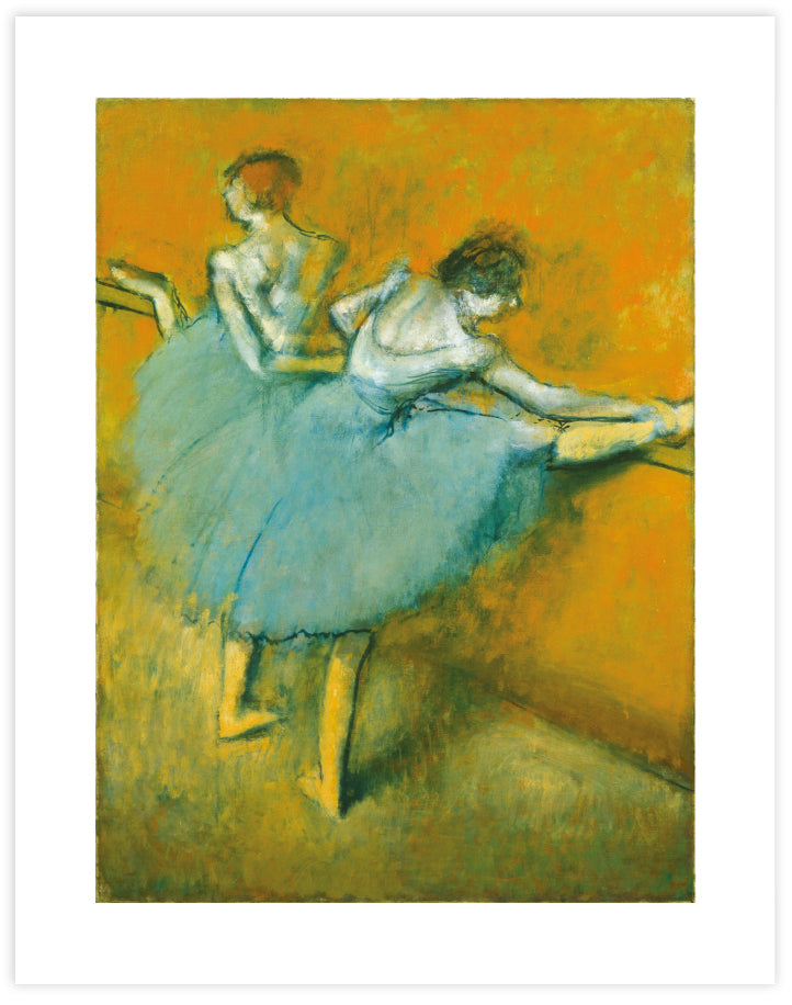 Dancers at the Barre Art Print by Edgar Degas