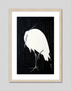 Egret in the Rain Art Print by Ohara Koson