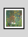 Garden with Sunflowers Art Print by Gustav Klimt | Gustav Klimt Art | The Good Poster Co.