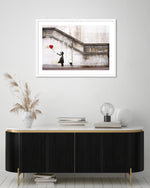 Girl with the Red Balloon Art Print by Banksy | Banksy Art | The Good Poster Co.